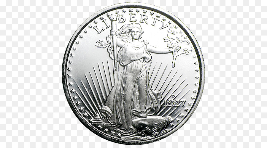 Silber Münze Silbermünze Saint-Gaudens double eagle Troy Gewicht - Münze