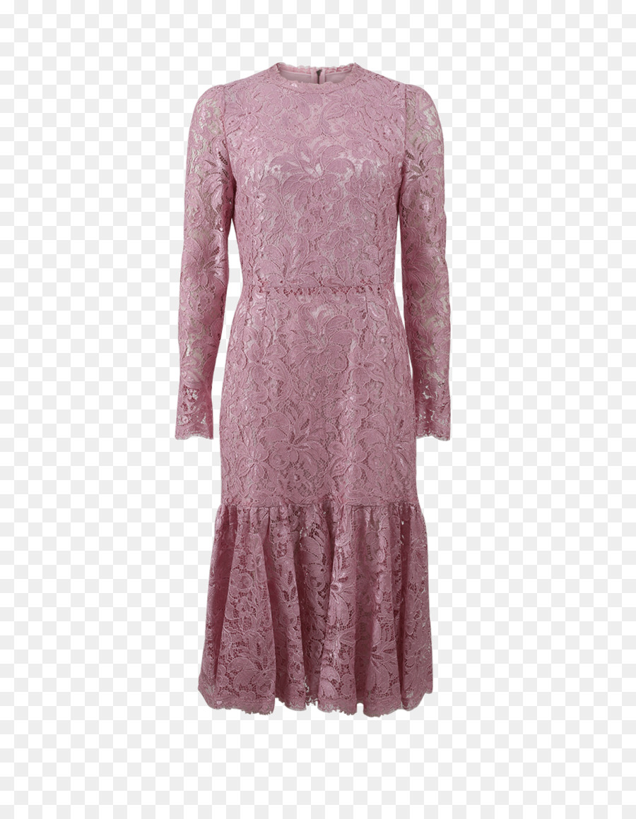 Rüschen Cocktail Kleid Lace Trim - Kleid