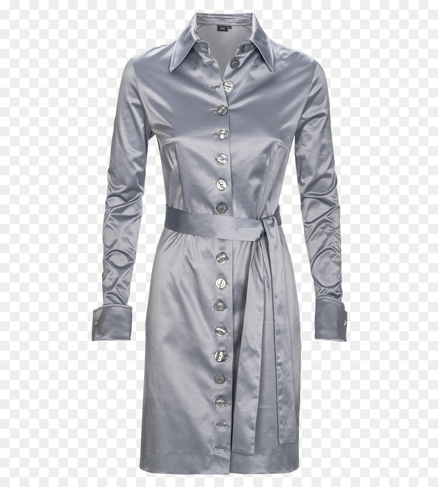 Kleid-Trench-coat-Mantel-Kragen Manschette - Kleid
