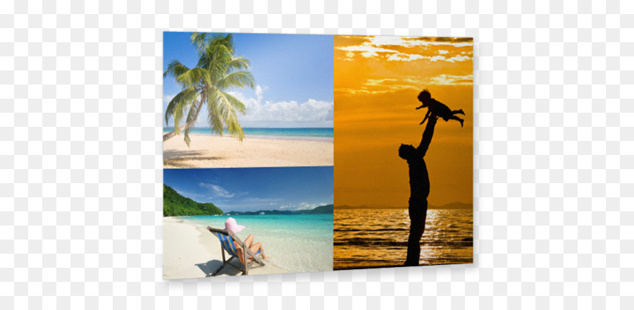 Urlaub in der Karibik Stock Fotografie Sommer - Collage Flyer