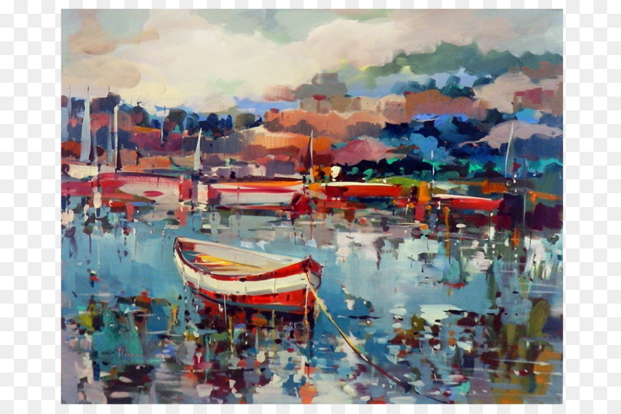 Màu nước sơn giao thông vận tải Nước Bayou - bức tranh