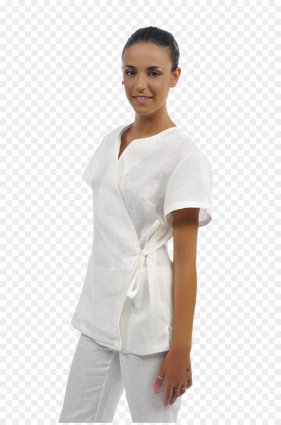 Bluse Langarm-Shirt Tunika Kleid - Shirt