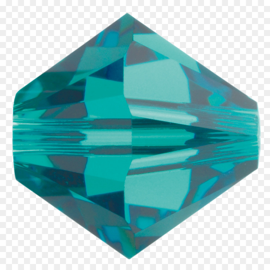 Crystal Blue Swarovski AG-Perle Zirkon - Glas bead