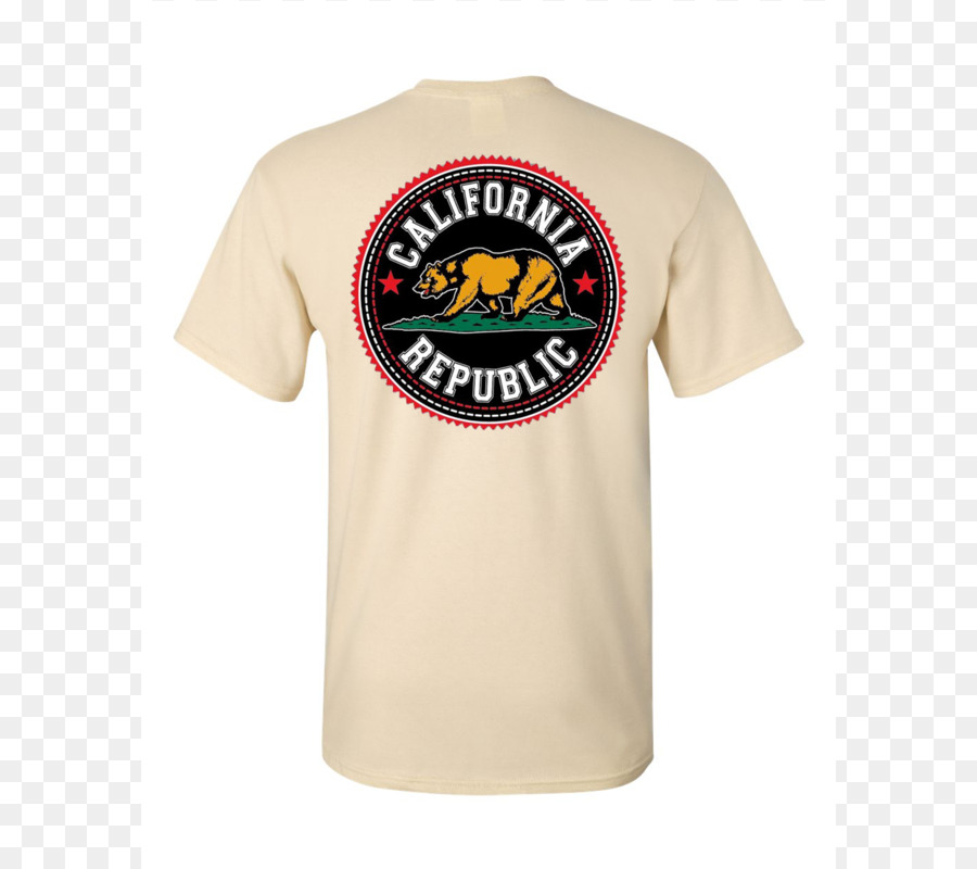 T-shirt California Republic Baseball Kappe-Ärmel - t shirt druckt