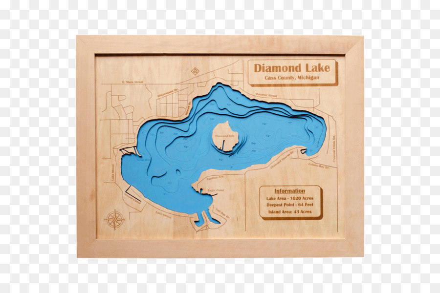 Lago Michigan O. C. Fisher Serbatoio Lago Di Diamante Lobdell Lago - lago