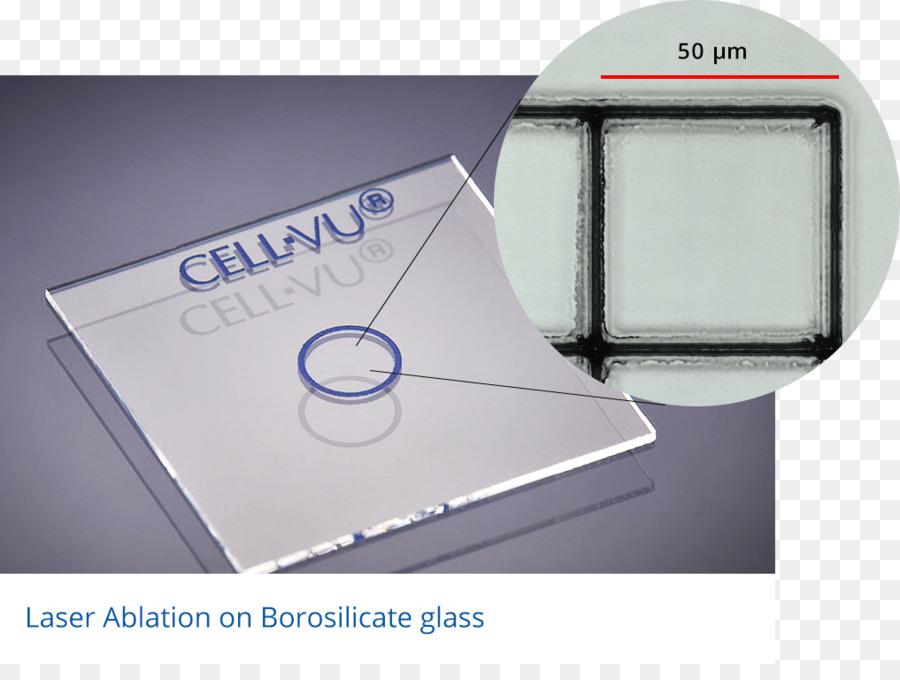 Laser-ablation-Glas ätzen - Metalloberfläche