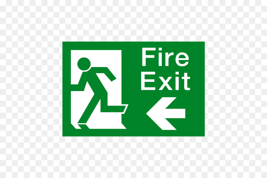 Emergency exit exit Schild Notausgang Feuerlöscher-Aufkleber - Pfeil