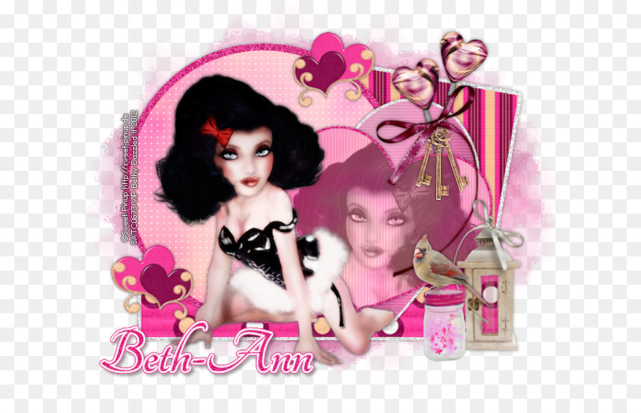 Bambola amore il Giorno di san Valentino Rosa M - bambola