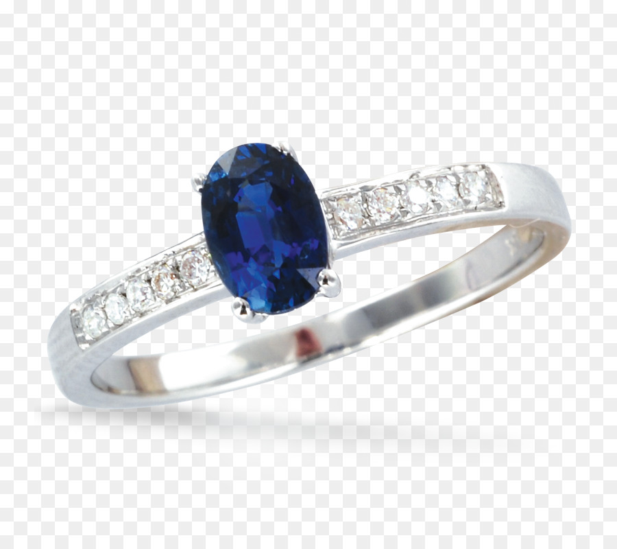 Saphir-Verlobungsring Blau Ehering - Saphir
