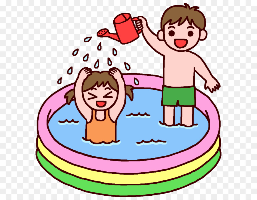 水遊び Spielen pool Clip-art - Misaki