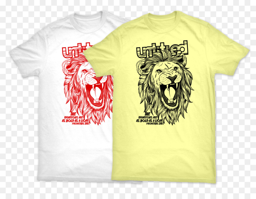T-shirt Sư tử Tay áo Phông chữ Logo - Áo thun