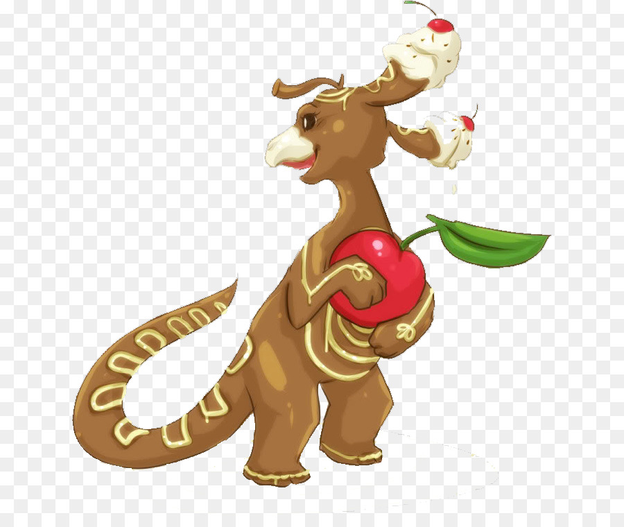 Renne di Natale ornamento creatura Leggendaria cartone Animato - renna