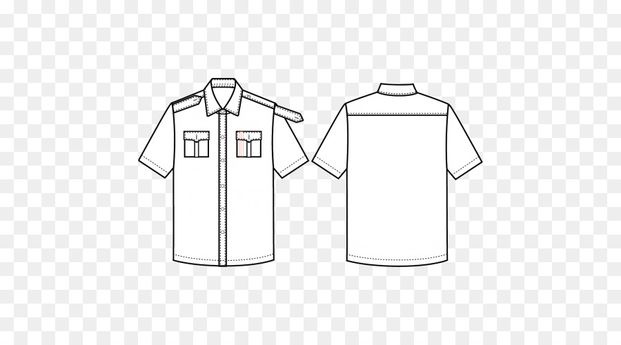 T-shirt Kragen Uniform - T Shirt