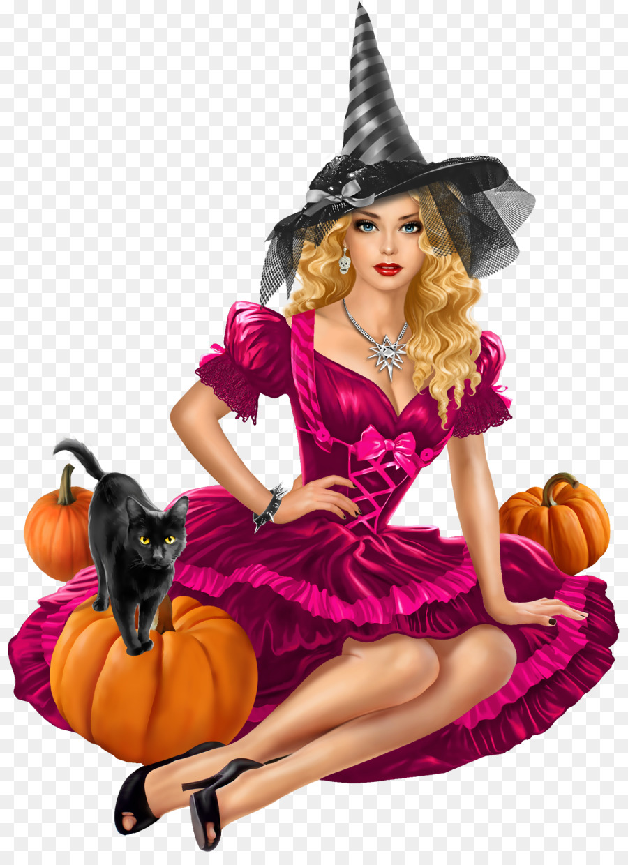 Halloween thẻ phù Thủy - halloween