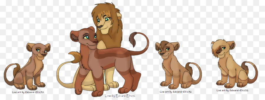 Löwe, Pferd, Katze Canidae - Löwen Familie