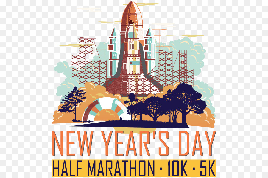 Dreiste New Year ' s Day-Halbmarathon 2. Jährlich ;5k Walk/Run Dreiste Tag des Neuen Jahres Halbmarathon Silvester - New York City Marathon