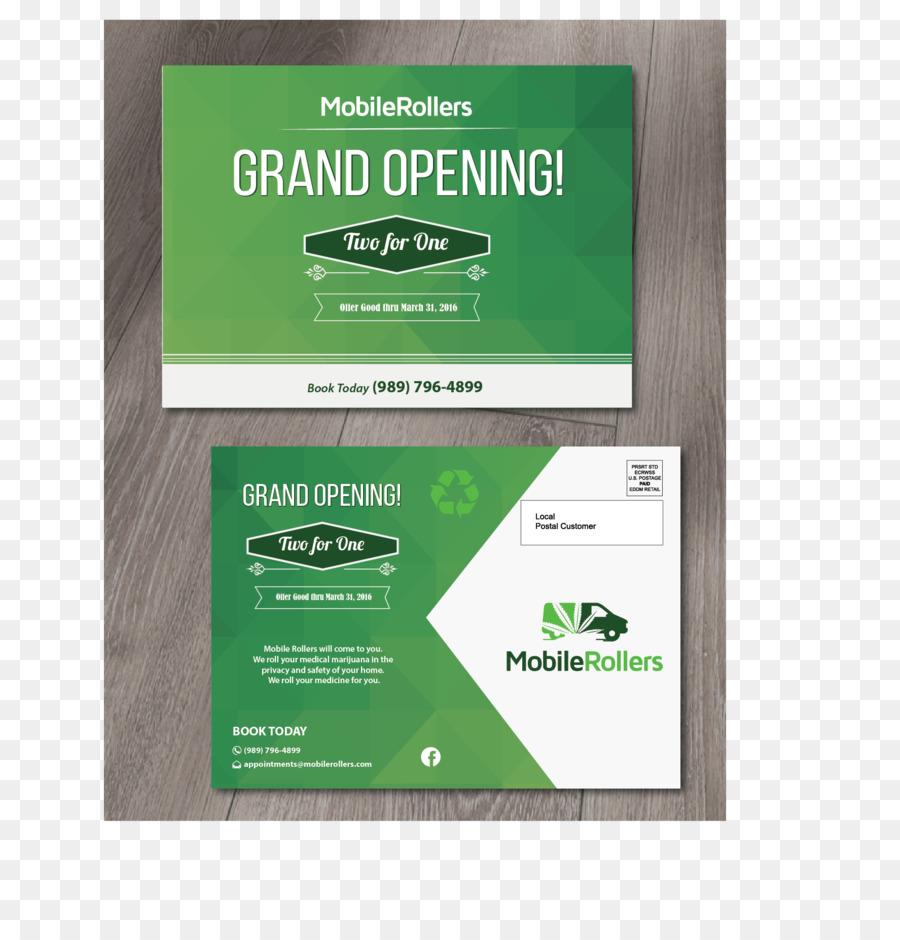 grüne Marke schriftart - Flyer zur Eröffnung