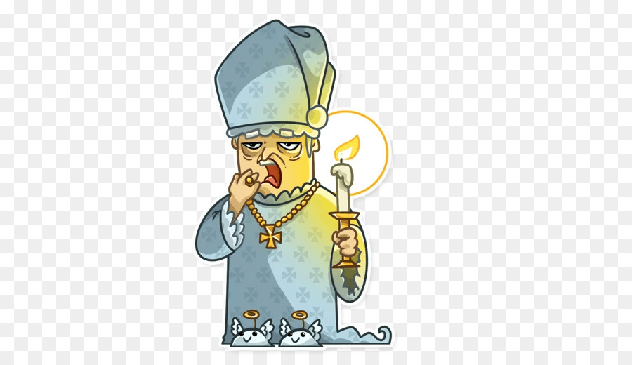 Telegramm-Aufkleber-Papst-Karikatur - Papst alexander iii