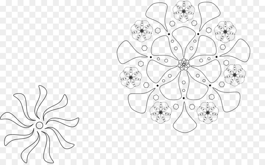 Blütenblatt Floral-design-Weiß Blumen-Muster - Blume