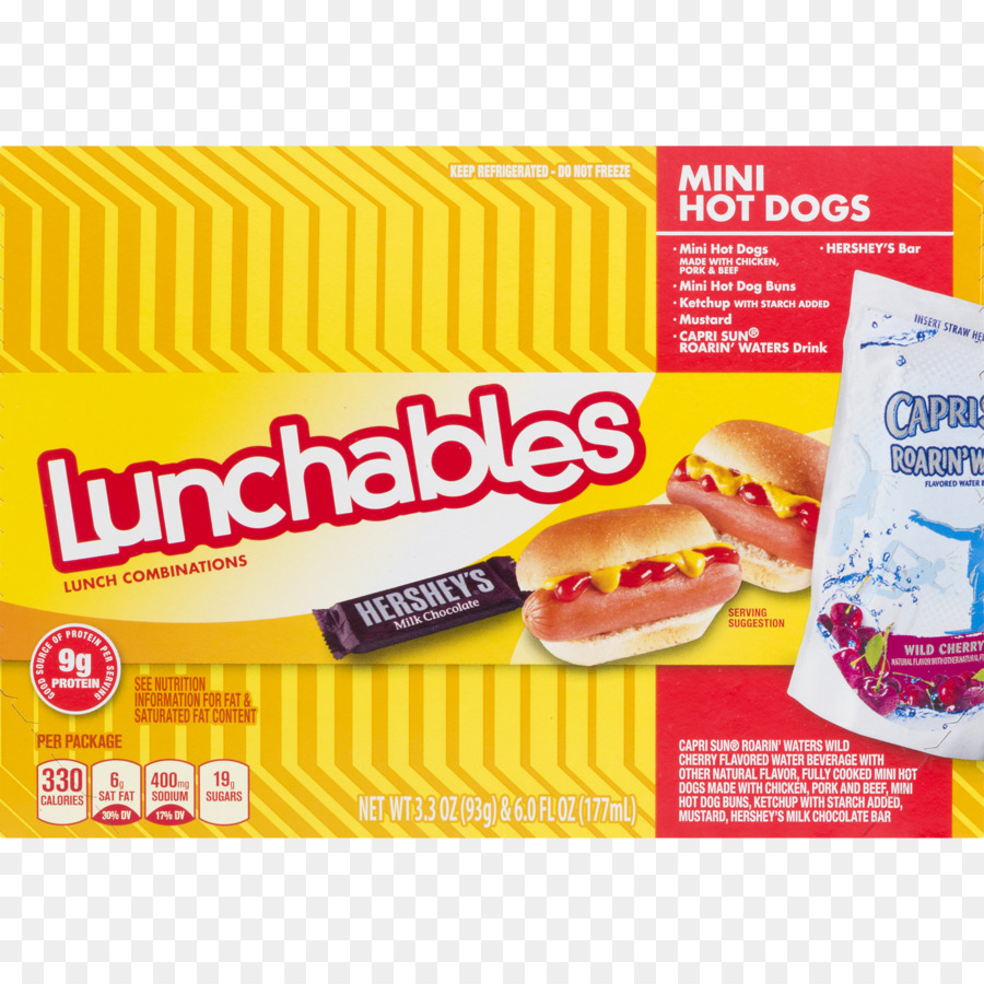 Hot-dog, Nachos Pizza Käse Hund Lunchables - Hot Dog