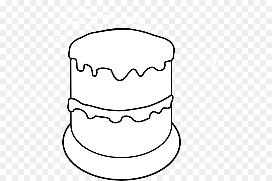 Geburtstag Kuchen Torte Zeichnung Schwarz und weiß-clipart - Geburtstag