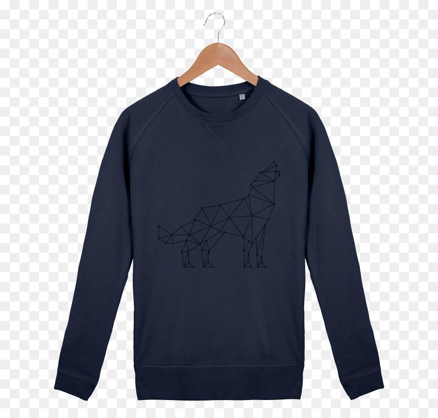 T-shirt Bluza Kragen-Tasche Sleeve - geometrische wolf