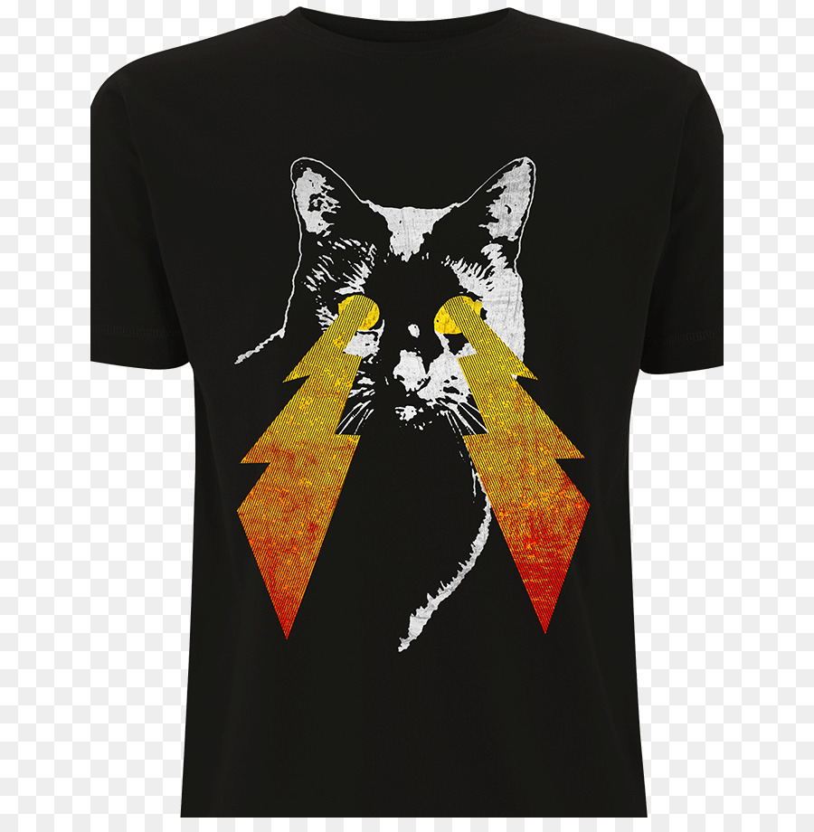 T-shirt Maglia Manica Gatto - gatti di tuono