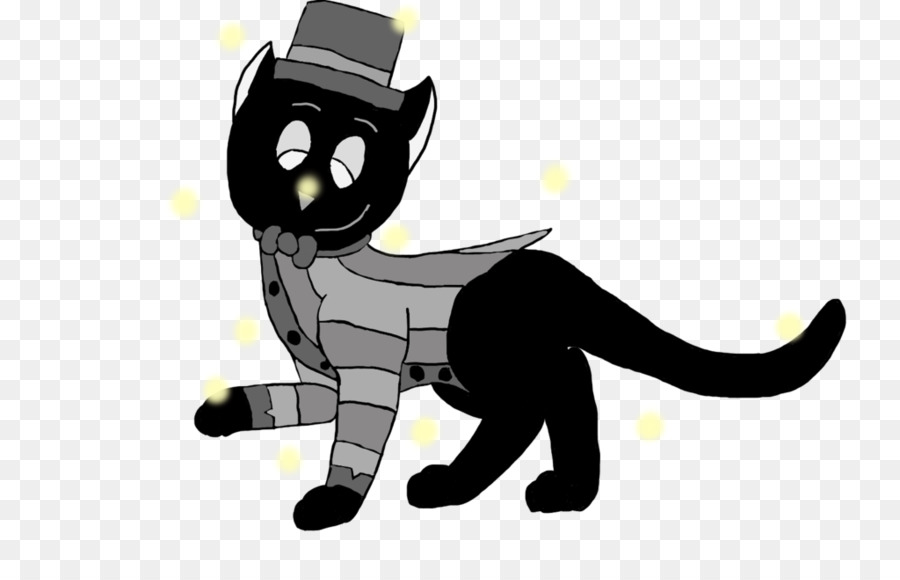 Gattino Baffi del gatto Nero di Mammiferi - gattino