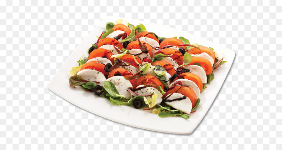 Vorspeisen Tomaten Mozzarella Salat Skeppshandelns Stenugnsbageri Vegetarische Küche Essen - gegrillter Fisch