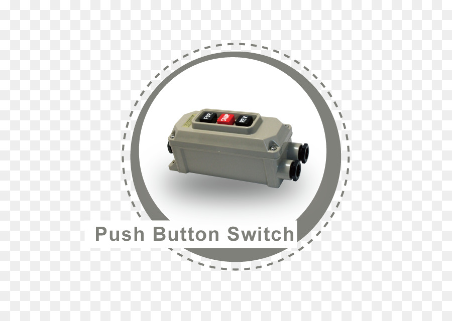 Leuchte mit Leuchtstoff-Lampe Fluoreszenz - push-button switch