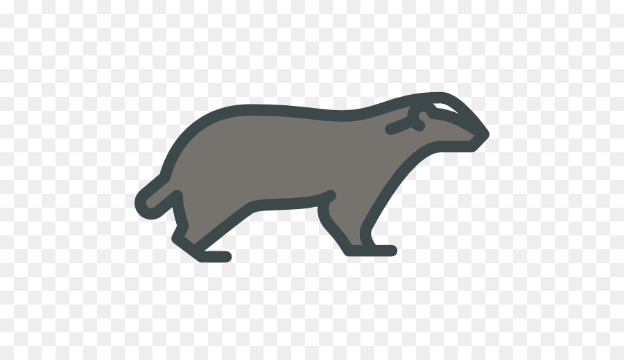 Honey badger Wombat panda Rosso Icone del Computer - altri