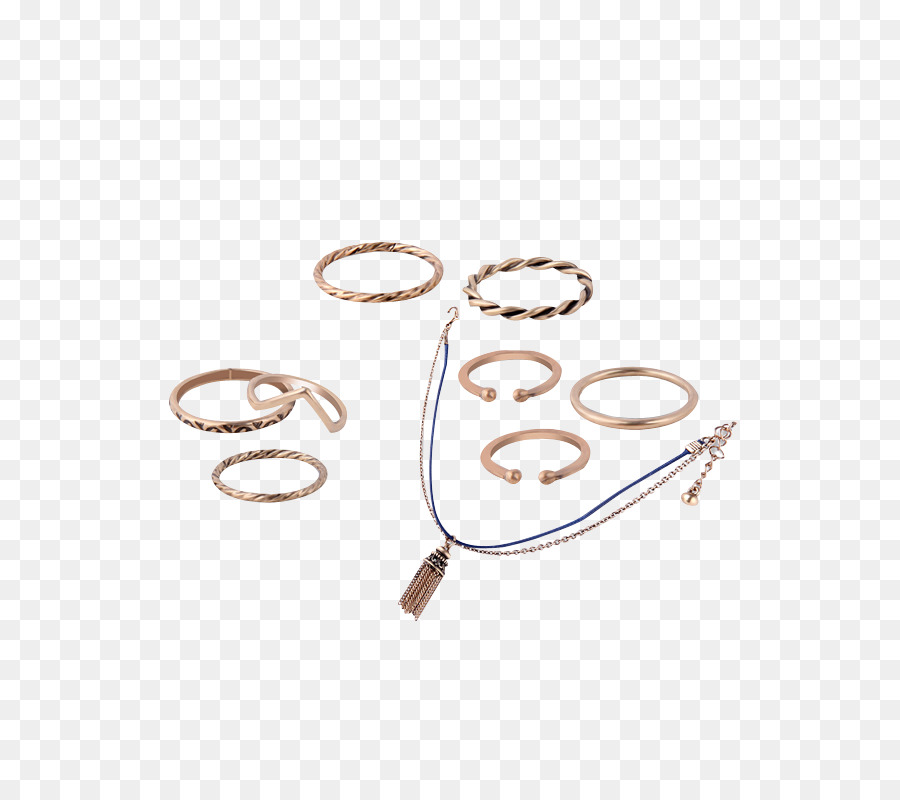 Ohrring-Schmuck-Armband-Silber - Kette Kreis