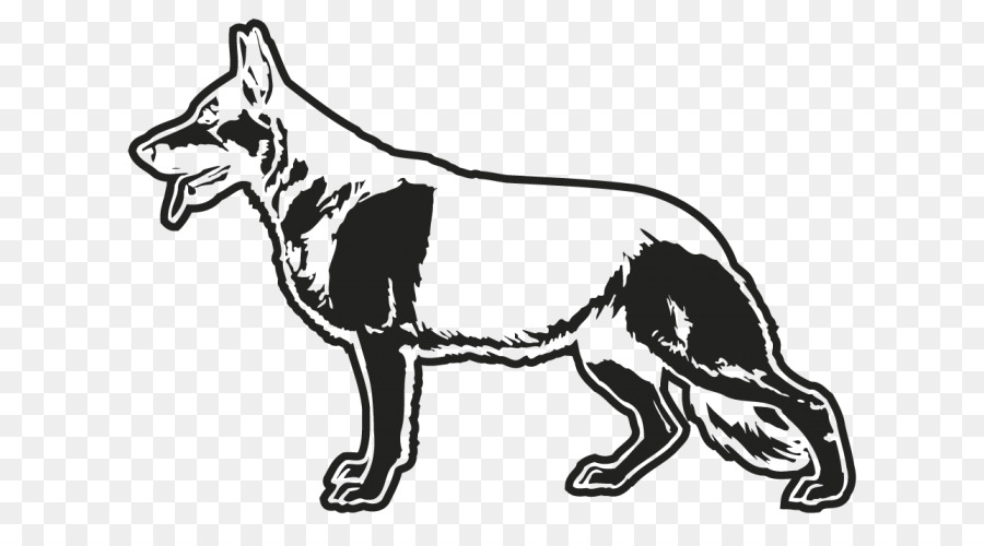 Cane di razza Pastore tedesco, Gatto, cane da pastore Adesivo - Pastore tedesco