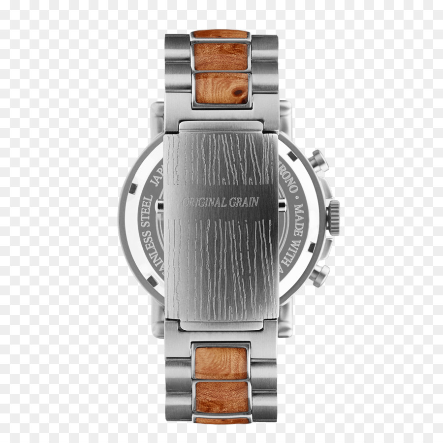 Uhr Armband-Chronograph-Armband Eco-Drive - Sandelholz
