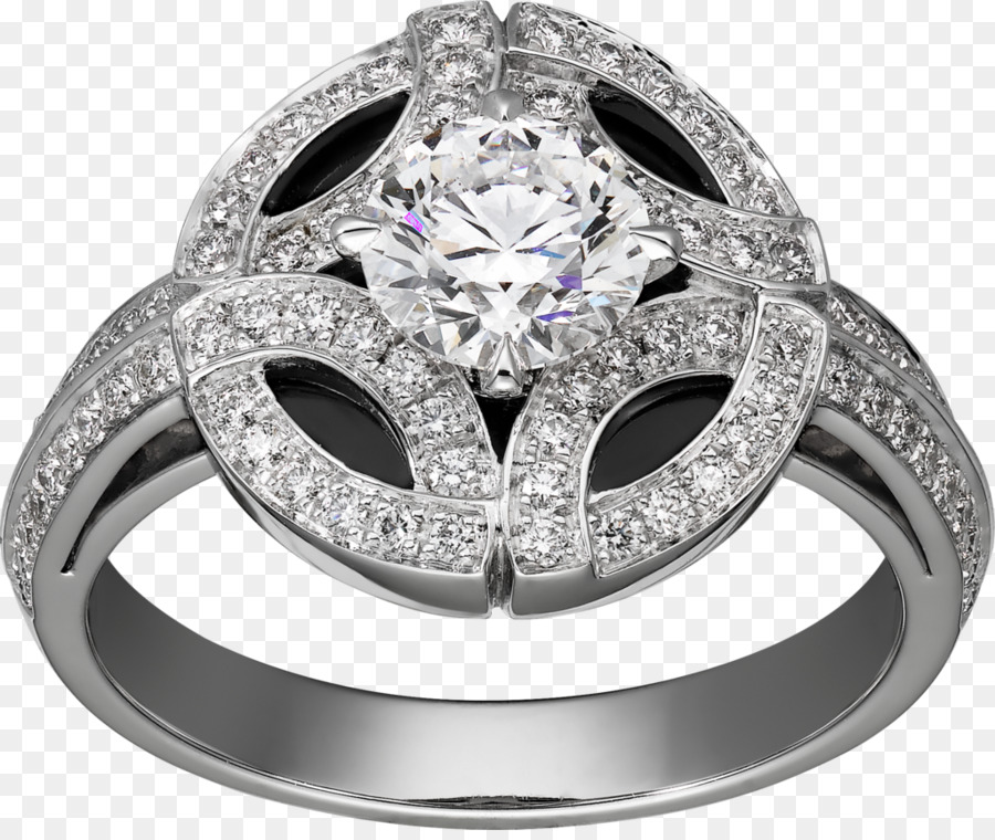 Anello Cartier Diamante Carati Di Brillanti - anello nero