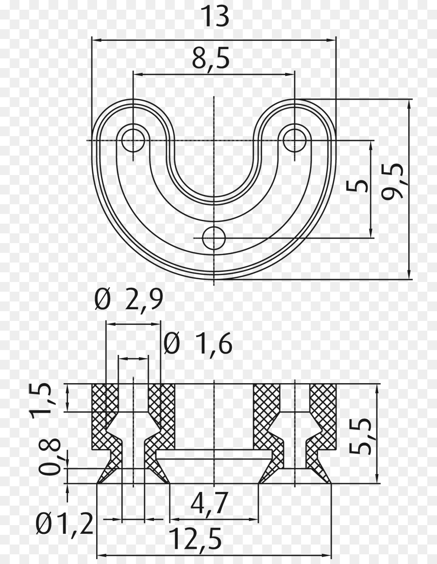 disegno tecnico - coppa anello