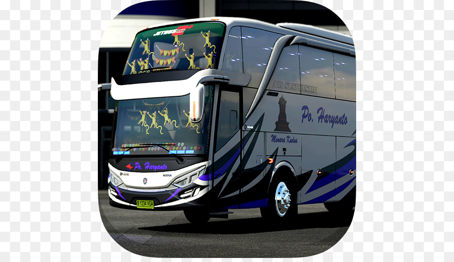 Livrea BUSSID Bus Simulator Indonesia Livrea Strobo SHD Tour bus di servizio - autobus