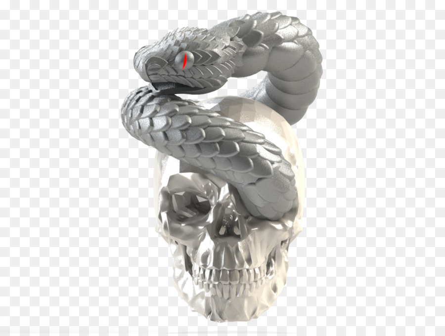 Skaliert Reptilien-Figur - Schädel 3d