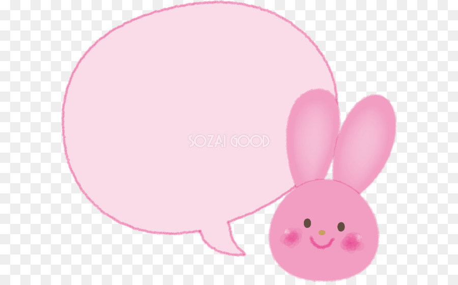 Kaninchen Sprechblase in Illustrator - Kaninchen