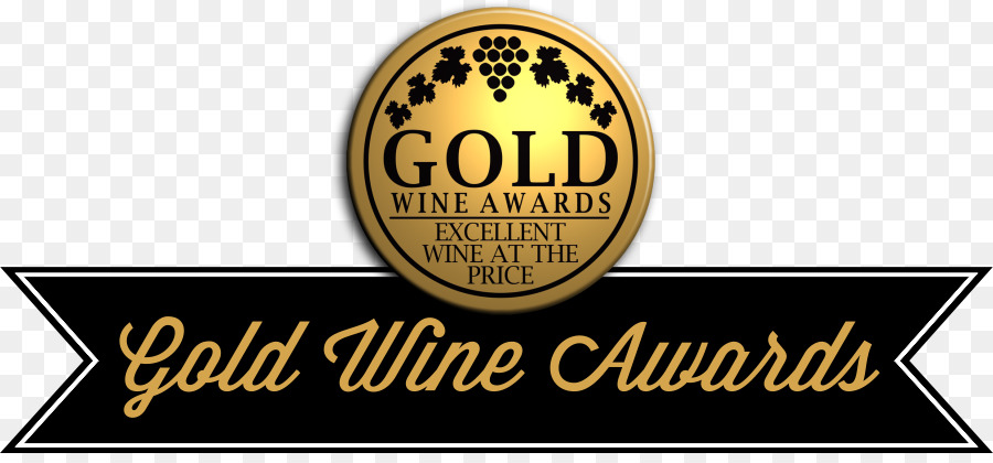 Wein-Etikett-Logo Chardonnay Marke - gold Wein