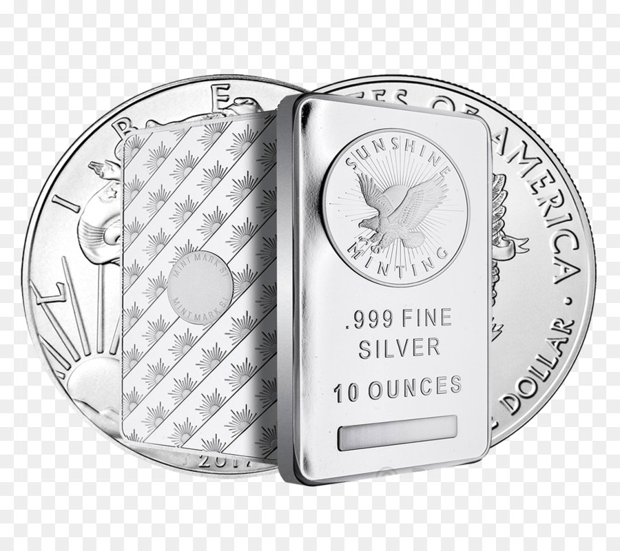 Silber-Münzen-Barren-Waffe Silber Münze - Silber bar