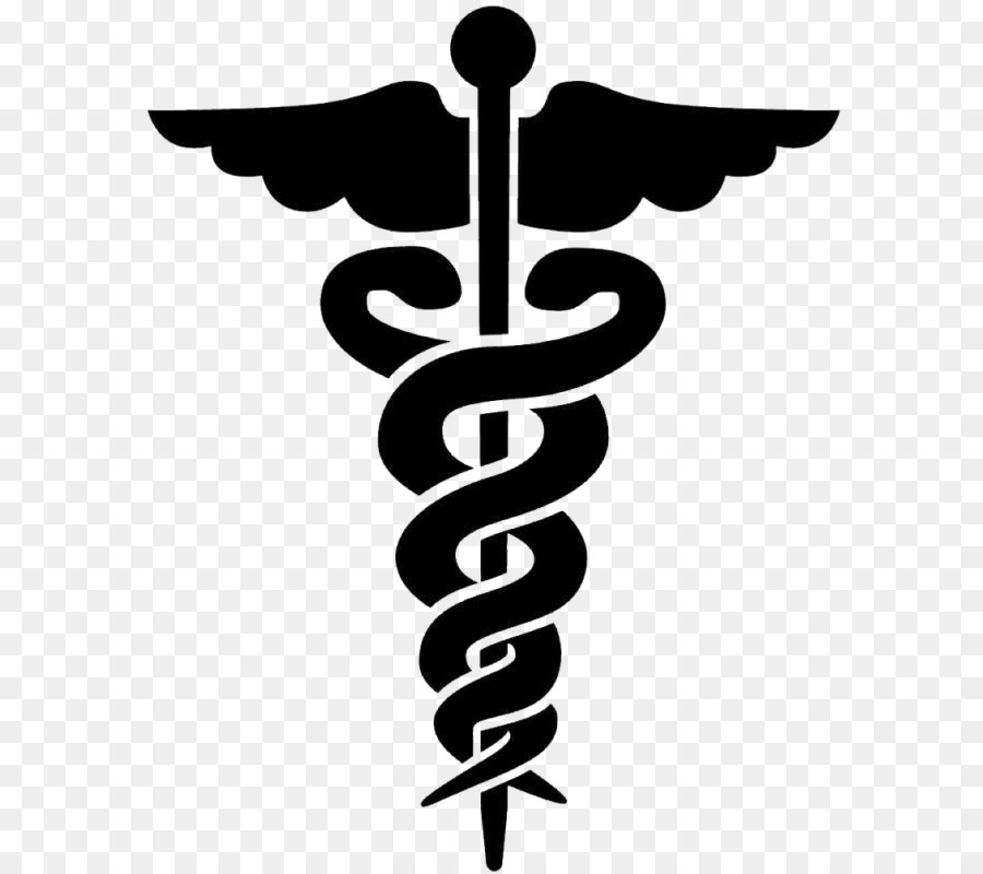 Il personale di Hermes Caduceo, simbolo di Medico di medicina - simbolo