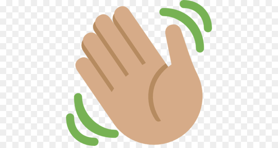Welle der Menschlichen Haut-Farbe-Hand-Daumen-Geste - winken Hände