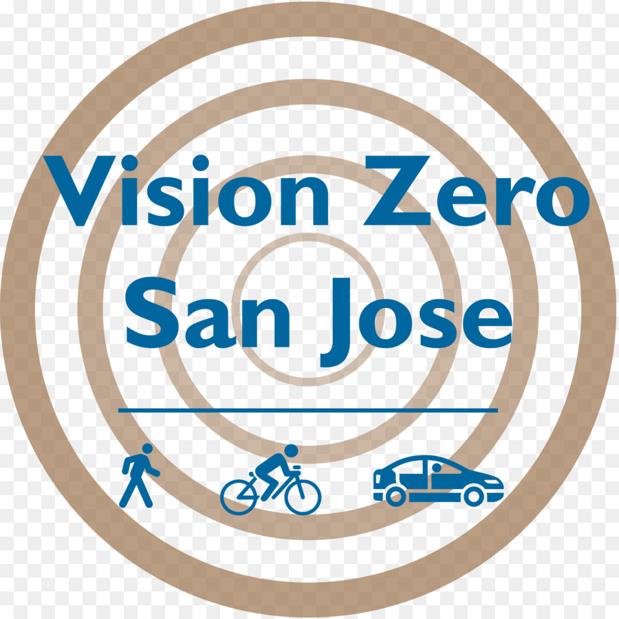 Vision Zero-Straßenverkehr-Sicherheit Logo - Straße