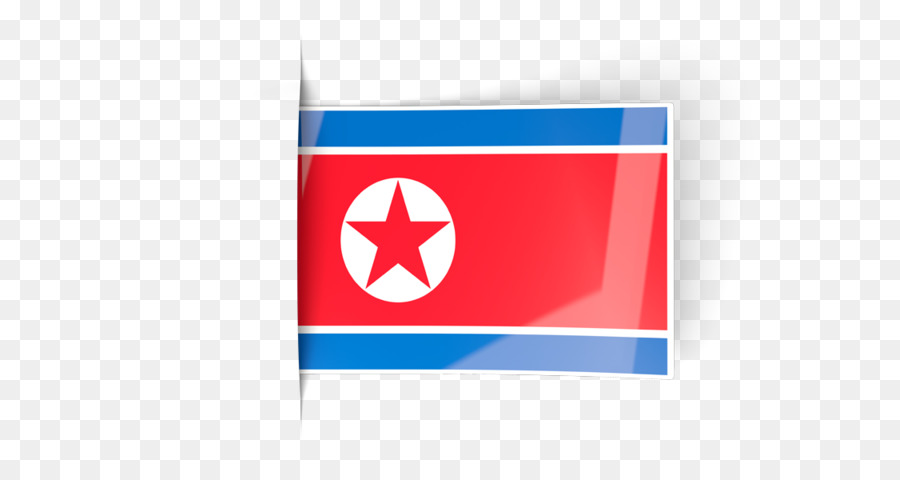 Bandiera della Corea del Nord, Bandiera della Corea del Sud - etichetta a bandiera