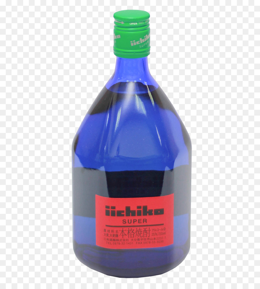 Liquore bottiglia di Vetro Liquido blu Cobalto - vetro