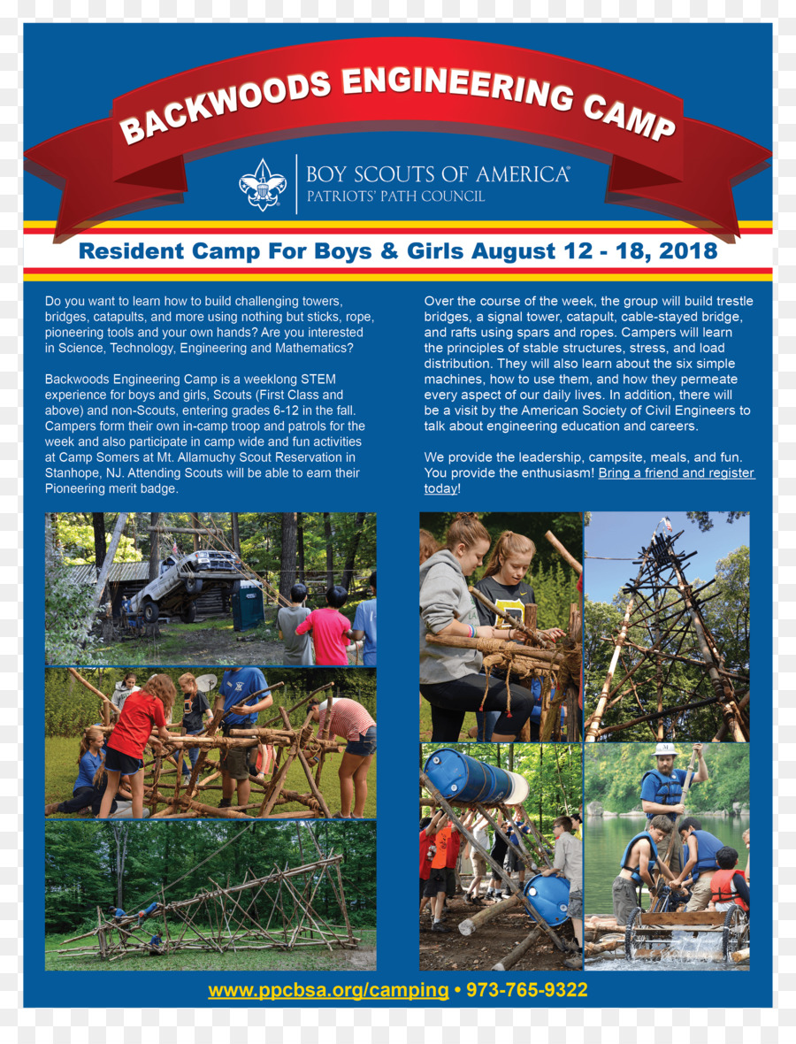 Boy Scouts Of America - Summer Brochure - CleanPNG / KissPNG