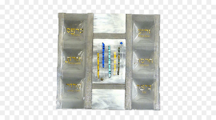 Kunststoff-Pessach-Seder-Teller aus Glas - Glasplatte