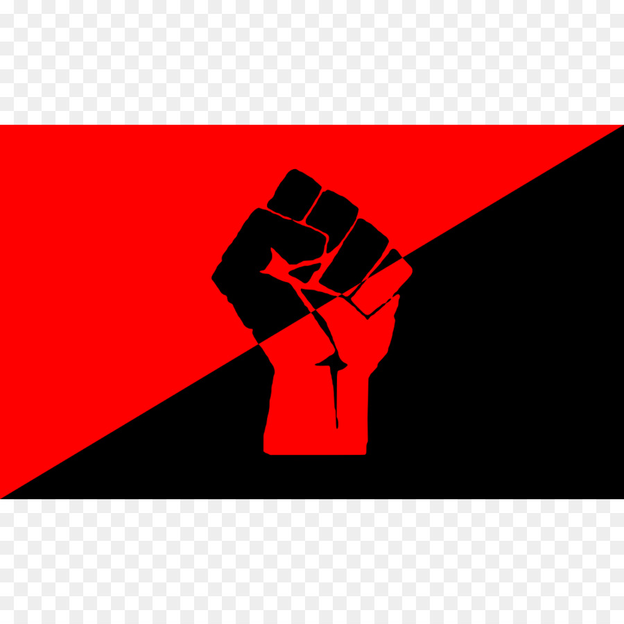 Logo Anarcho Kapitalismus Marke - schwarze Faust
