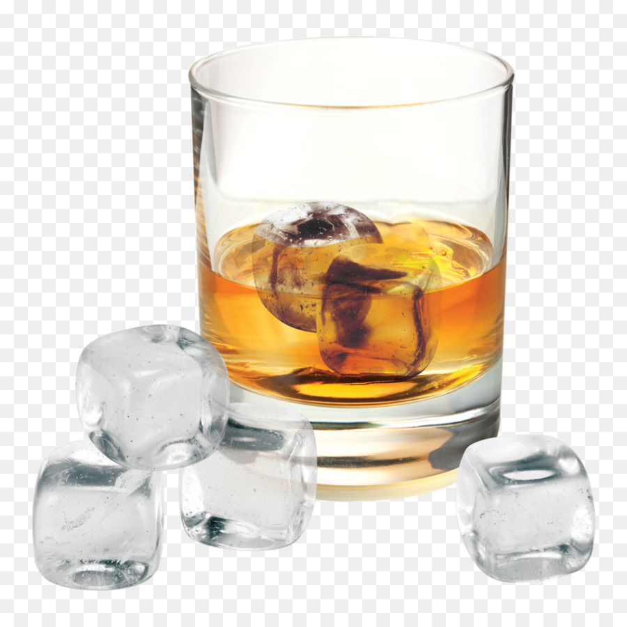 Liquore di Whisky in un bicchiere Old Fashioned Grog Quarzo - vetro